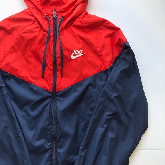 red nike windbreaker womens